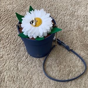 Kate Spade down the rabbit hole flower bucket bag